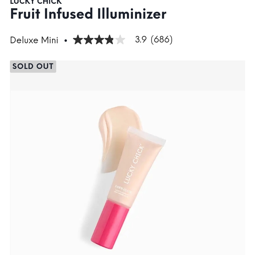 L ucky Chick Radiant Glow Highlighter - Cream